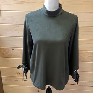 Chico’s Faux Suede Blouse